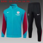 PSG 24/25 Long Zipper Jacket Kids Blue