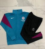 PSG 24/25 Long Zipper Jacket Kids Blue - 图片 4