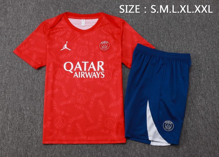 Jordan Paris Red Splatter Short Sleeve T-Shirt 24-25 - 图片 2