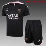 Jordan Paris 24/25 Black Short Sleeve (Pink Shoulder)