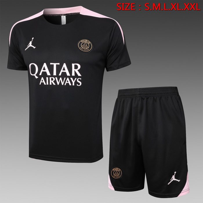 Jordan Paris 24/25 Black Short Sleeve (Pink Shoulder) - 图片 8