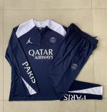 Paris Saint-Germain 2025/26 Semi-Zip Jacket Blue (White Shoulders) Kids - 图片 4