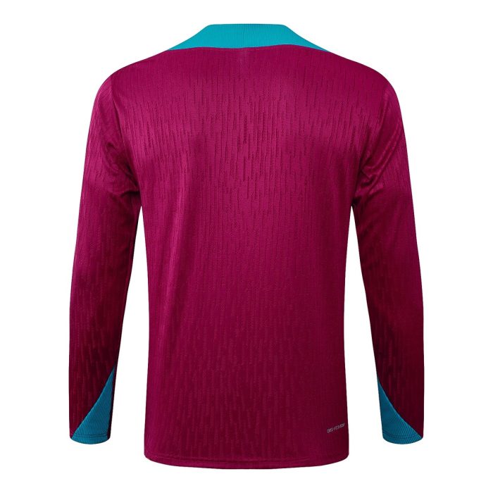 Paris Saint-Germain 24/25 Player Version Half-Zip Jacket Purple Red - 图片 7