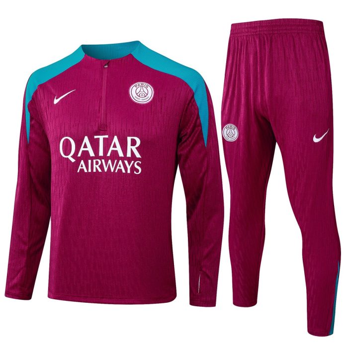 Paris Saint-Germain 24/25 Player Version Half-Zip Jacket Purple Red - 图片 8