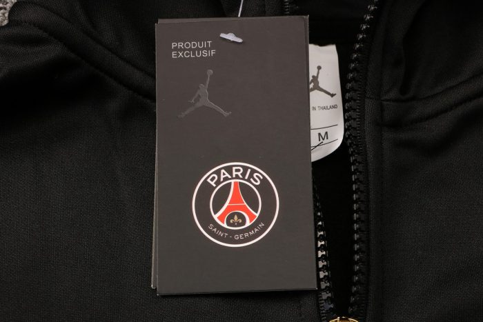 PSG 21/22 Long Zip Jacket Black - 图片 8