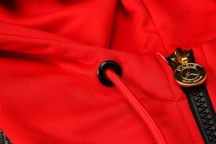 PSG 21/22 Long Zip Jacket Red - 图片 4