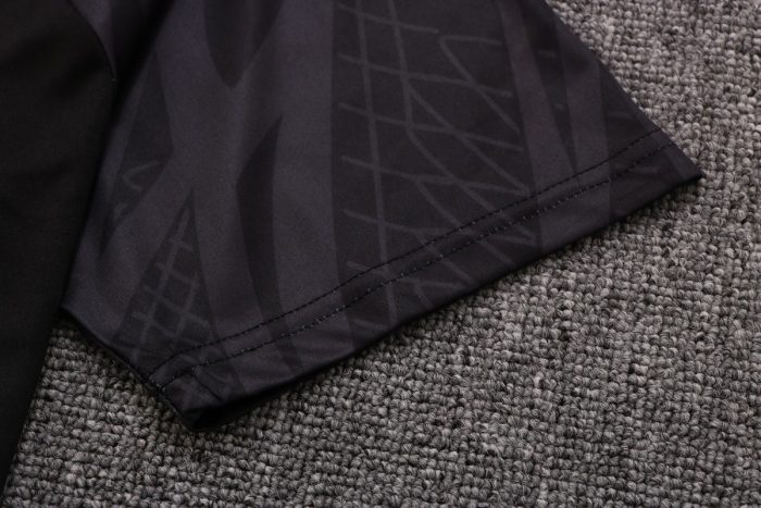 PSG 22-23 Jordan Black Short Sleeve Training Set with 5-inch Shorts - 图片 6