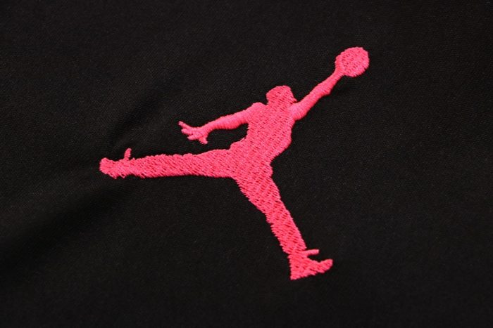 PSG 22-23 Jordan Black Short Sleeve Training Set with 5-inch Shorts - 图片 7