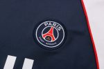PSG 22/23 Jordan Training Short Sleeve Set in Royal Blue with White Side Stripes and 5-Inch Shorts - 图片 5