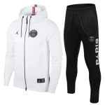 PSG 2018-2019 White Long Zip Jacket - 图片 2