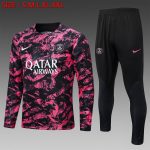 PSG 22-23 Half-Zip Jacket Black Pink (Spray Print)