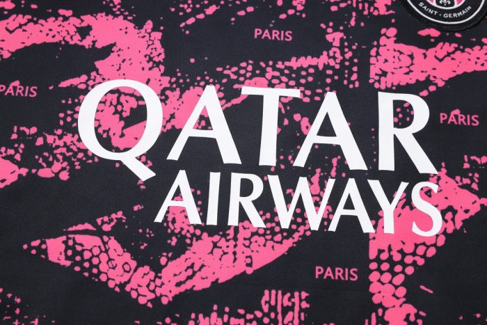 PSG 22-23 Half-Zip Jacket Black Pink (Spray Print) - 图片 5