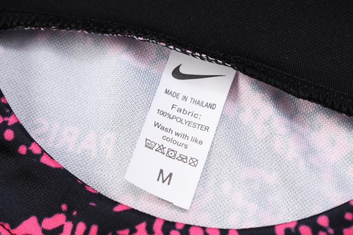 PSG 22-23 Half-Zip Jacket Black Pink (Spray Print) - 图片 6