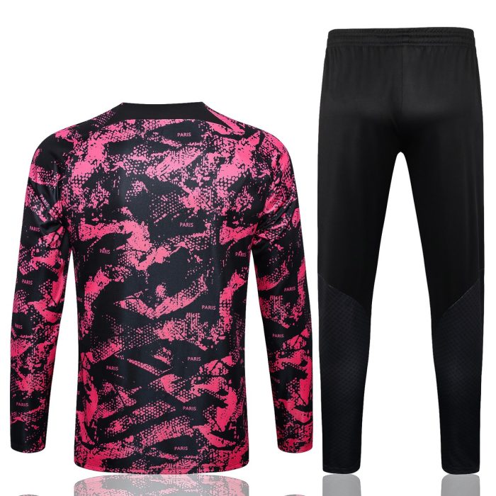PSG 22-23 Half-Zip Jacket Black Pink (Spray Print) - 图片 7