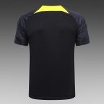 PSG 23/24 Jordan Black Short Sleeve Training Suit with 5-Panel Shorts - 图片 8
