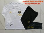 PSG 23-24 Jordan Long Sleeve Jacket White Kids - 图片 3