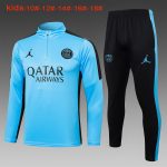 PSG 23-24 Jordan Light Blue Kids Training Jacket - 图片 2