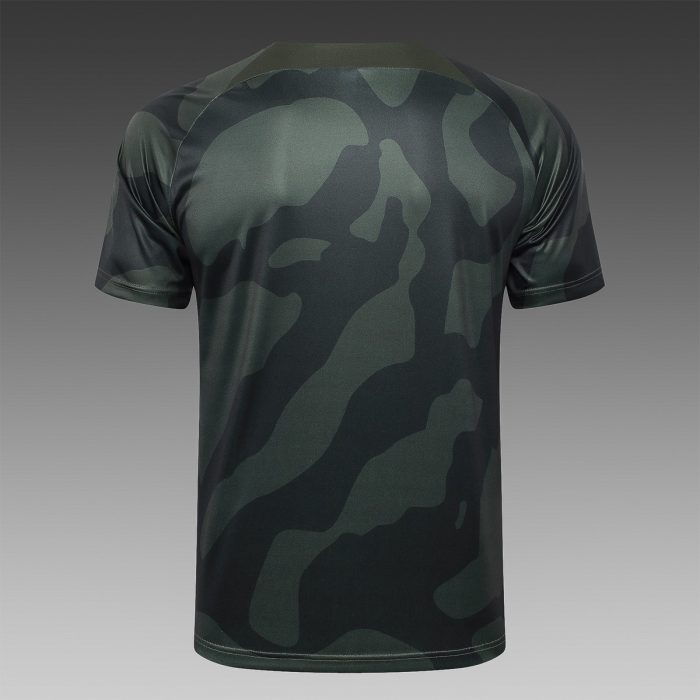 Paris Saint-Germain 24-25 Jordan Dark Green Zebra Print Short Sleeve Training Shirt - 图片 8