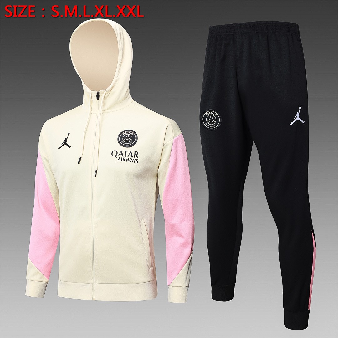 Paris Saint-Germain 24-25 Long Zip Jacket Apricot