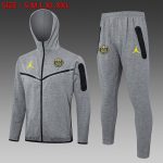 PSG 24-25 Long Zipper Jacket Grey - 图片 2