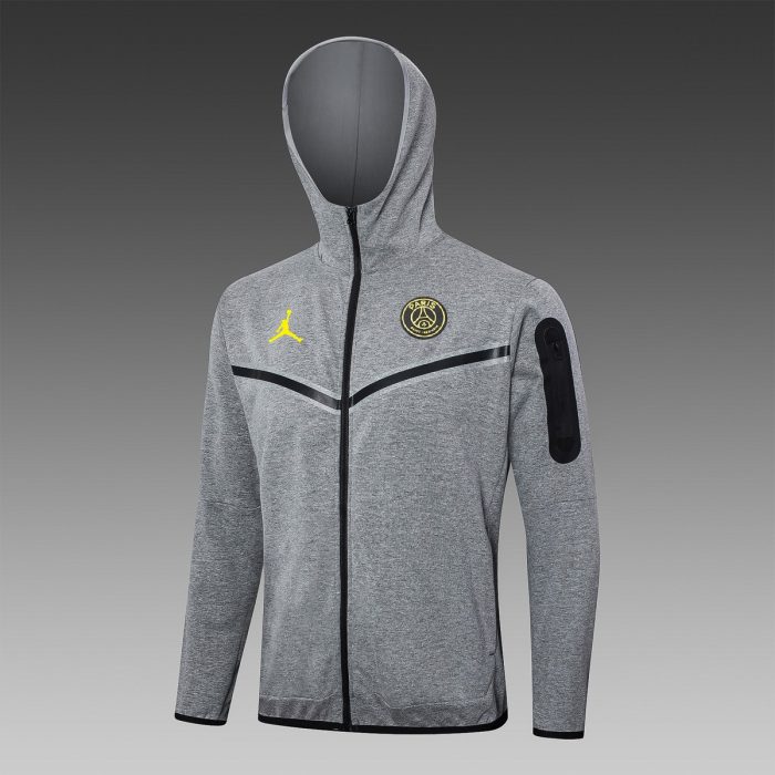 PSG 24-25 Long Zipper Jacket Grey - 图片 3