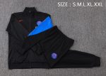 Paris Saint-Germain 2025/26 Black Long Zip Jacket (Colorful Emblem) - 图片 2