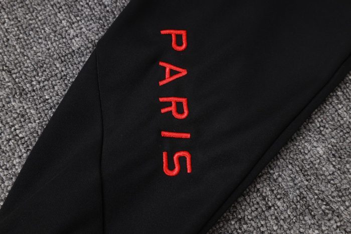 Paris Saint-Germain 2025/26 Black Long Zip Jacket (Colorful Emblem) - 图片 4