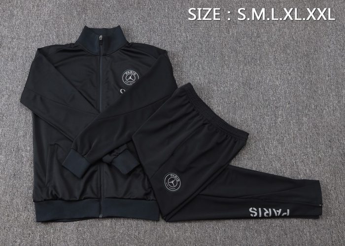 Paris Saint-Germain 2025/26 Long Zipper Jacket Black - 图片 2