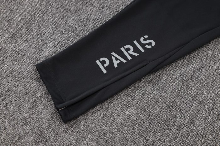 Paris Saint-Germain 2025/26 Long Zipper Jacket Black - 图片 3