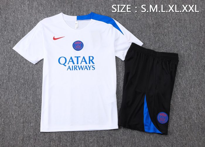 Paris Saint-Germain White T90 Edition Short Sleeve Training Shirt - 图片 2