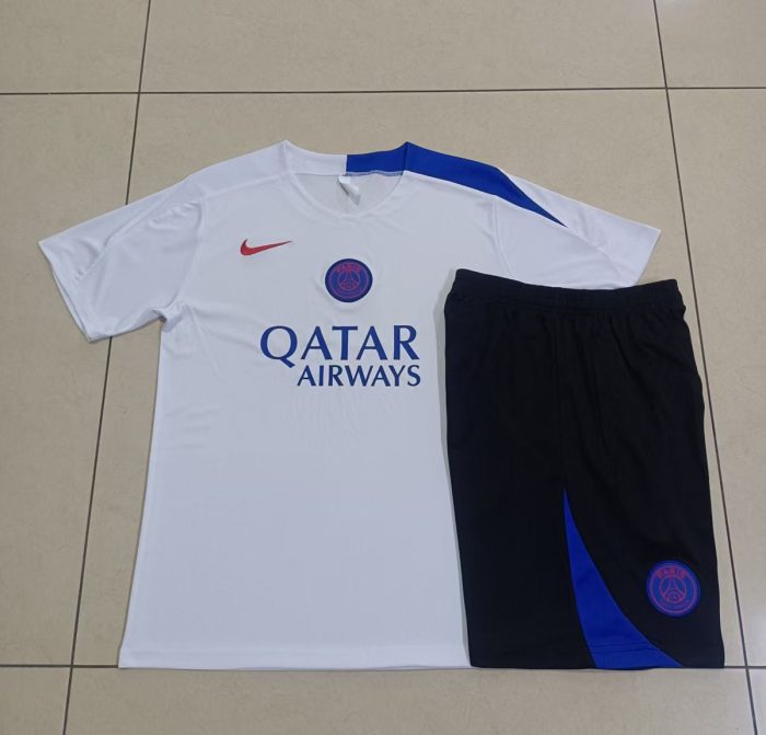 Paris Saint-Germain White T90 Edition Short Sleeve Training Shirt - 图片 9