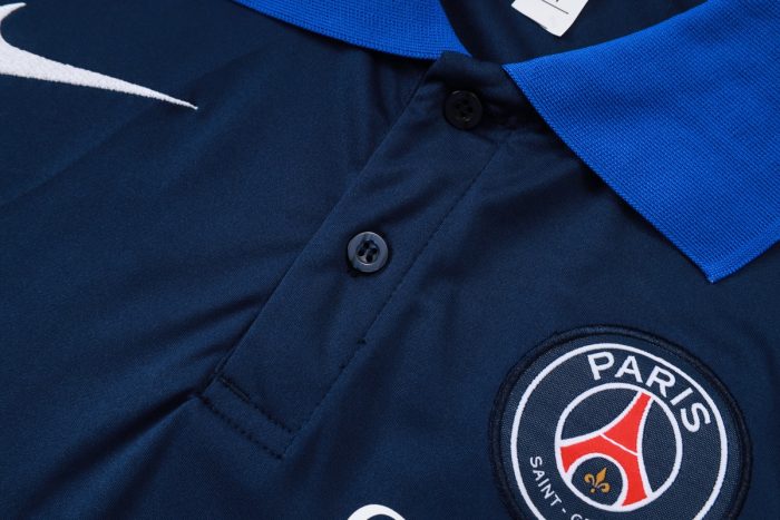Paris Saint-Germain Polo Shirt Navy Blue - 图片 5