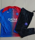 Paris Saint-Germain Blue Red Splatter Half-Zip Jacket Kids - 图片 4