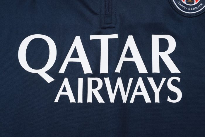 Paris Saint-Germain 25/26 Half-Zip Jacket Blue (Red Shoulder) - 图片 4