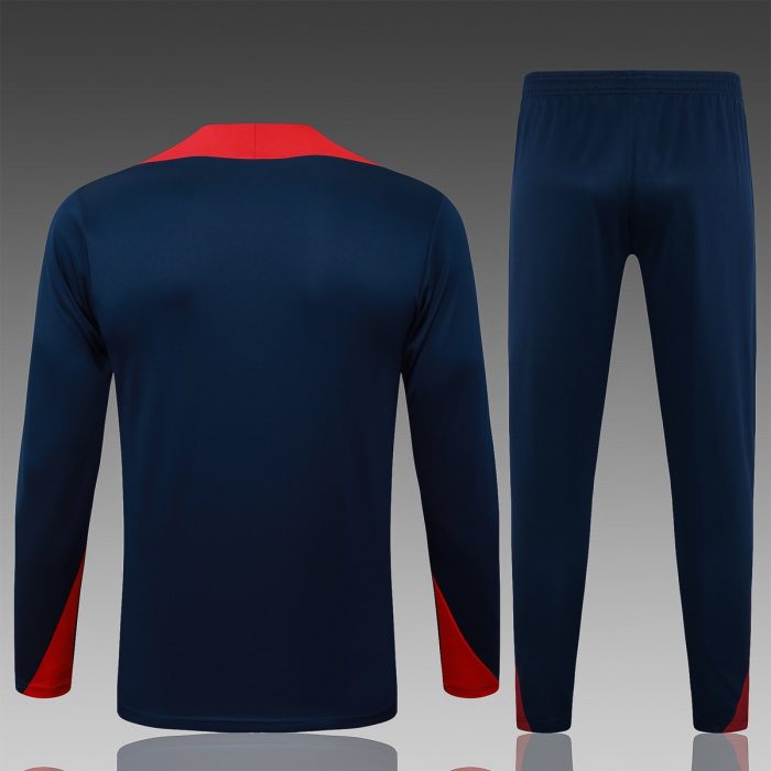 Paris Saint-Germain 25/26 Half-Zip Jacket Blue (Red Shoulder) - 图片 5
