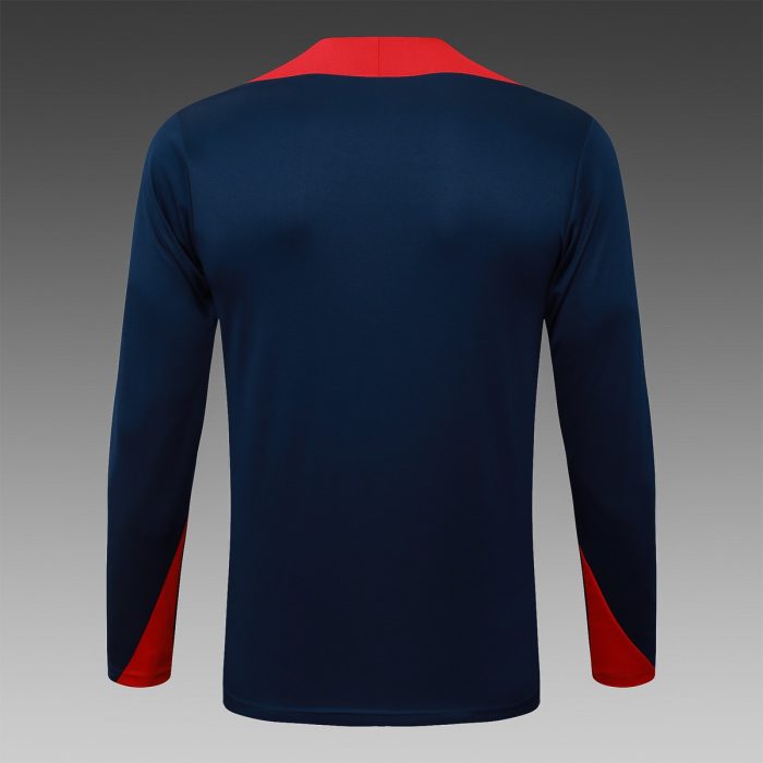 Paris Saint-Germain 25/26 Half-Zip Jacket Blue (Red Shoulder) - 图片 6