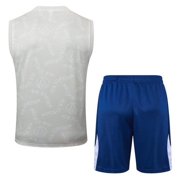 PSG 24/25 Jordan Vest Light Grey Spray - 图片 6