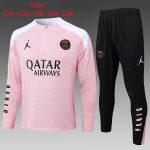 PSG 24-25 Jordan Pink Kids' Half-Zip Jacket