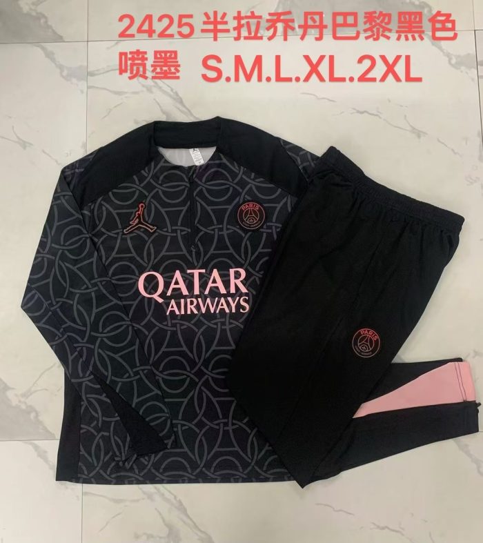 Jordan Paris Black Ink Semi-Zip Jacket 24-25 - 图片 9