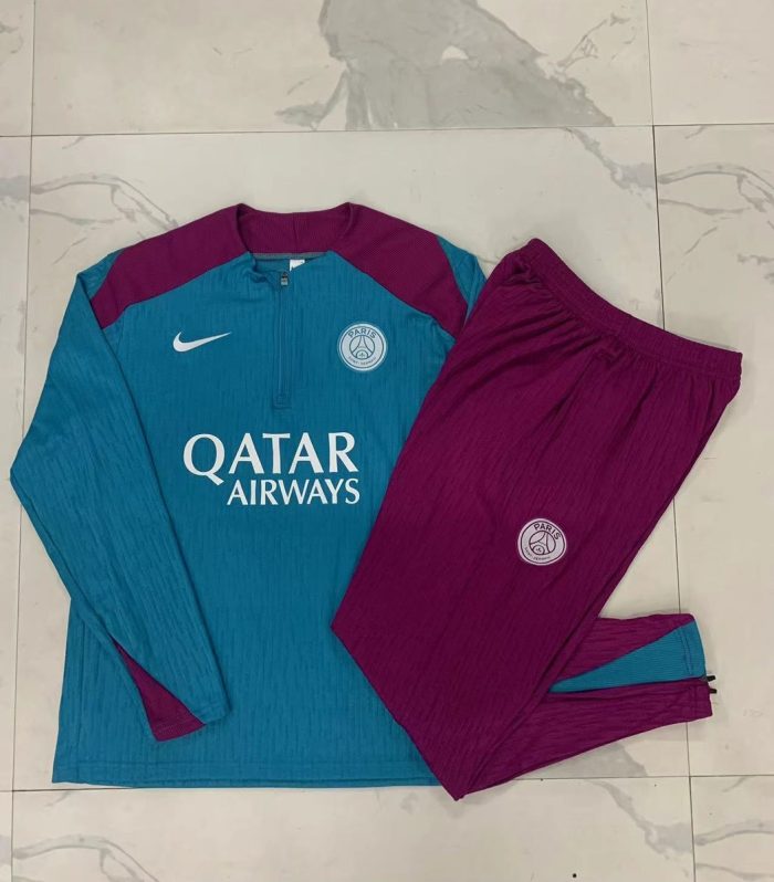 Paris Saint-Germain 24-25 Player Version Half-Zip Jacket in Lake Blue - 图片 9
