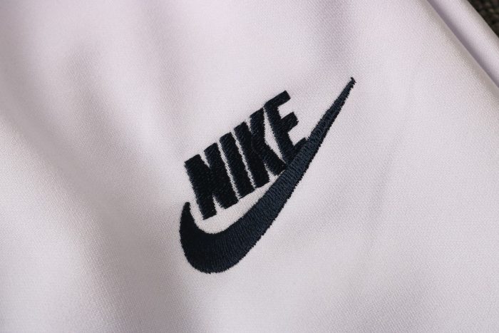 PSG 2019/2020 Long Zip Jacket White - 图片 4