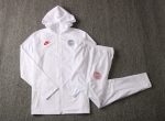 PSG 2019/2020 Long Zip Jacket White - 图片 8