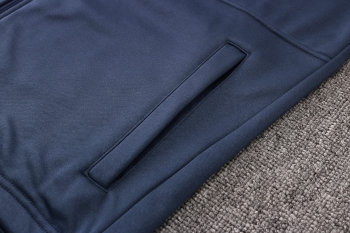 PSG 21-22 Long Zip Jacket with Hood, Blue - 图片 5