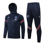 PSG 21-22 Long Zip Jacket with Hood, Blue - 图片 8