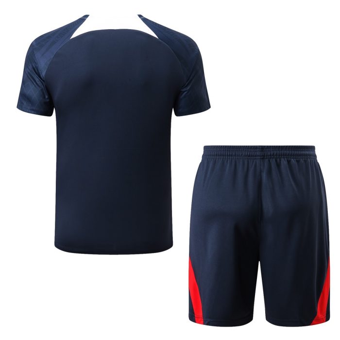 Nike Paris Saint-Germain 22/23 Blue Short Sleeve Training Set with 5-Inch Shorts - 图片 8