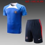 Nike Paris Saint-Germain 22/23 Short Sleeve Training Set with 5-Inch Shorts in Colorful Blue - 图片 2