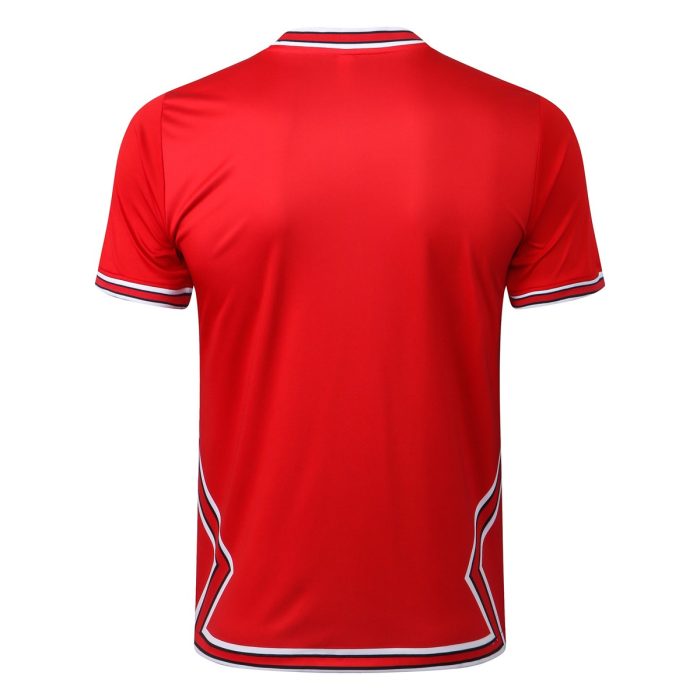 PSG 22-23 Jordan Red Short Sleeve Training Set with 5-Inch Shorts - 图片 7