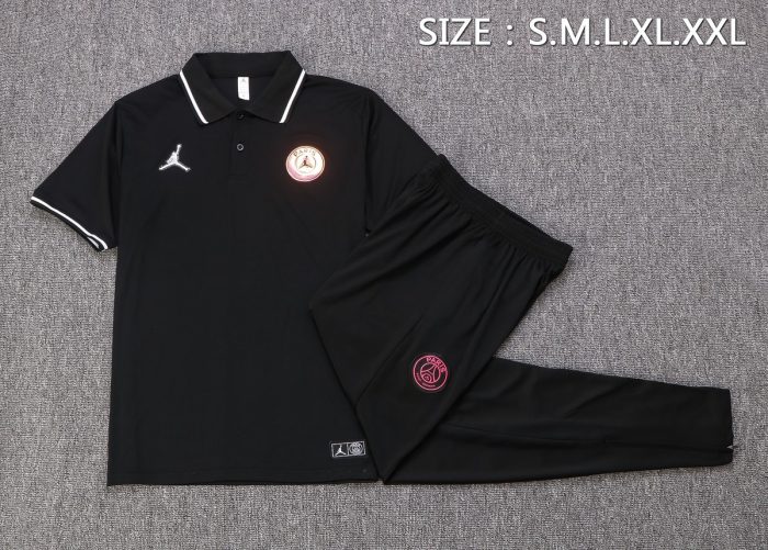 PSG 22/23 Black Polo Shirt (Bright Logo) - 图片 6