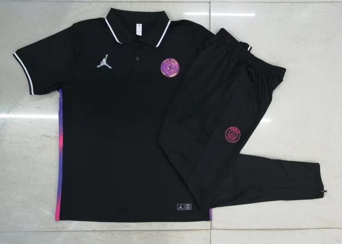PSG 22/23 Black Polo Shirt (Bright Logo) - 图片 9