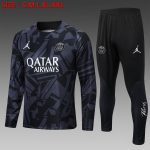 PSG 22/23 Jordan Round Neck Training T-Shirt Dark Gray